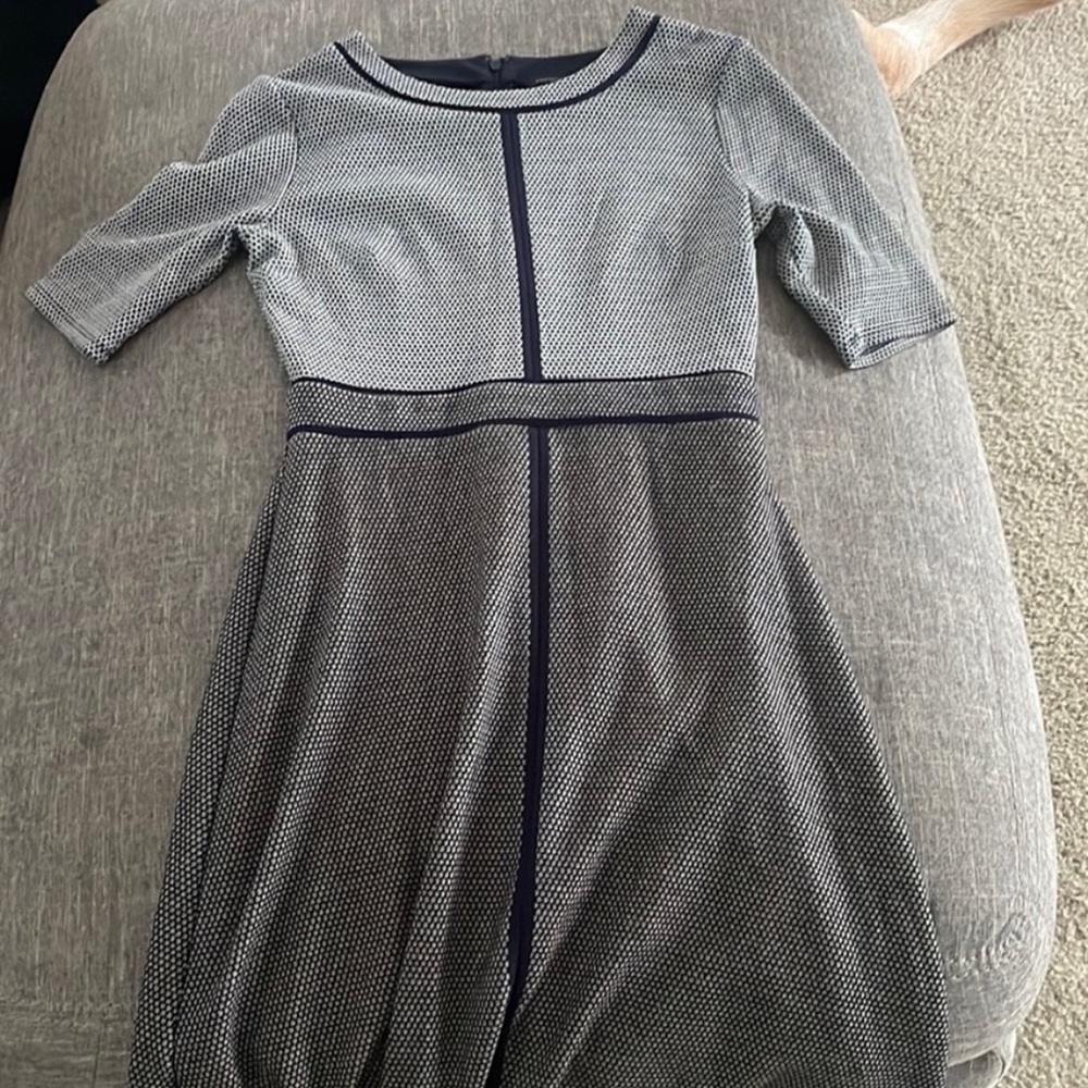 ann taylor fit and flare business dress